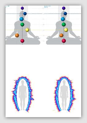 Energiefeld - Chakren - Mann