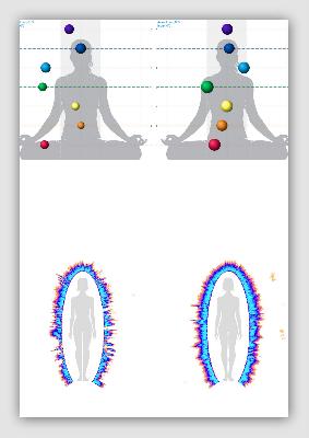 Energiefeld - Chakren - Frau