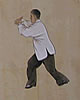 Wandbild im Tai Chi Chuan Ursprungsort Chenjiagou in China