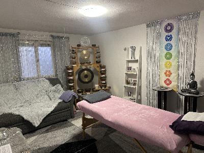 Raum für Klangmassage und energetische Körperarbeit