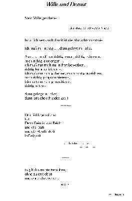 Wille und Demut