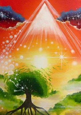 Seelenbild Baum im Licht