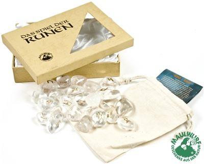 Runenorakelset Bergkristall in der Geschenkbox Runenorakelset Bergkristall in der Geschenkbox