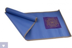 Shree Yantra Yogamatte mit Tasche blau