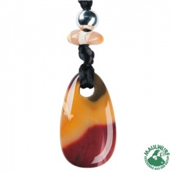 Kraftstein Mookait, Schmuck-Anhänger mit Schnur Kraftstein Mookait, Schmuck-Anhänger mit Schnur