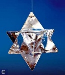 Merkaba aus Bergkristall, circa 10 cm