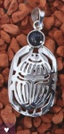 Skarabäus mit Lapislazuli - Silber Anhänger