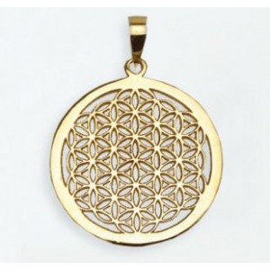 Amulett - Blume des Lebens gold