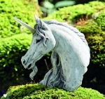 Einhorn Büste - weiß klein, 13 cm Einhorn Büste - weiß klein, 13 cm